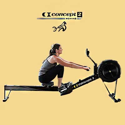 Concept 2 Model D Rower - Woman workout