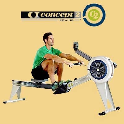 Concept2 Model E Rowing machine - Man working out