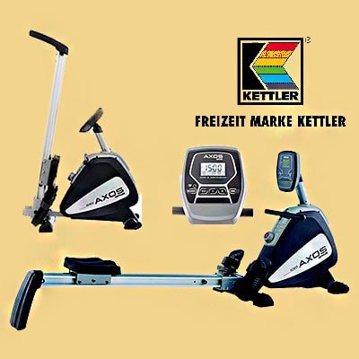 Kettler AXOS Rowing Machine full and folded view