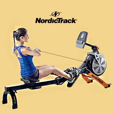 NordicTrack RX800 Rower - woman working out