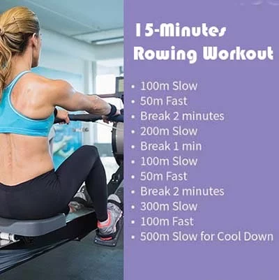 15 minutes Workout with Rowing Machine