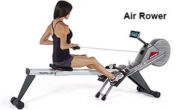 Air/Flywheel rowing machine - female workout (blog)